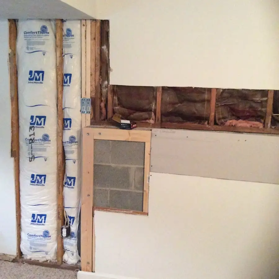 Wall insulation replacement during Contents Cleaning & Restoration in Shamokin